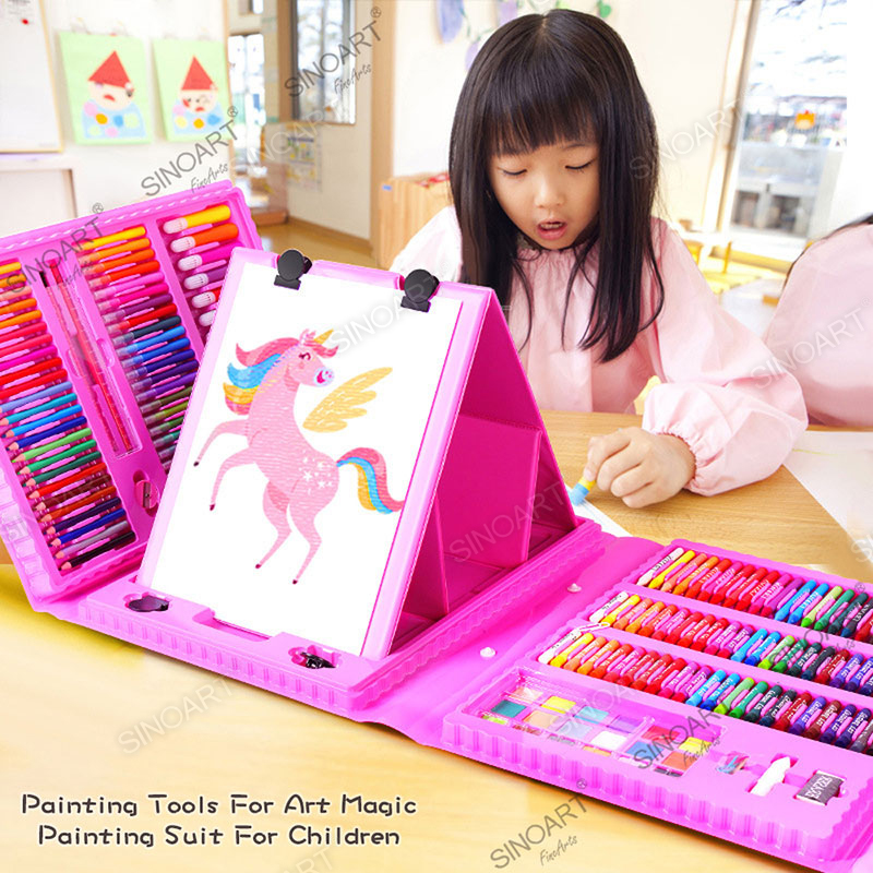 208pcs Trifold Easel Art Set