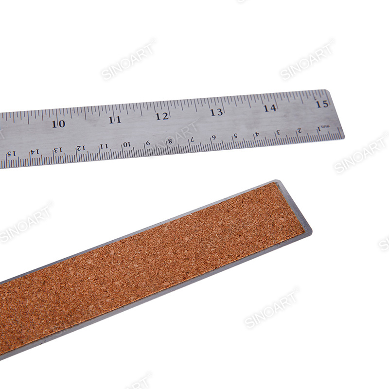 Cork Back Skid proof Aluminum Ruler Metal Ruler Drafting tool