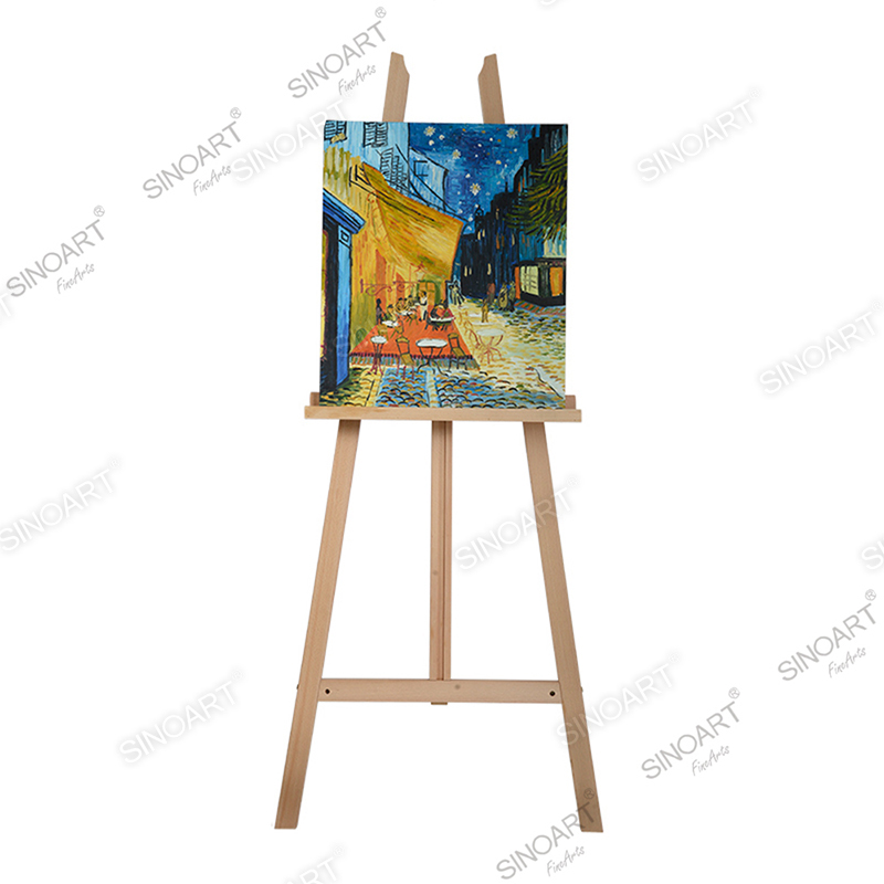 83x65x162cm Artist Lyre H-Frame Studio Adjustable Display Wooden Easel