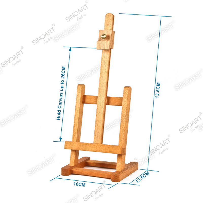 16x13.5x43cm Tabletop Display Stand A-Frame Portable Artist Tripod Wooden Easel 