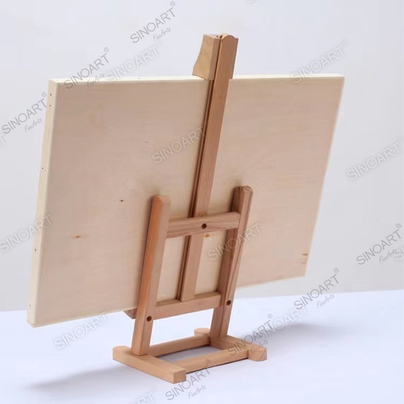 16x13.5x43cm Tabletop Display Stand A-Frame Portable Artist Tripod Wooden Easel 