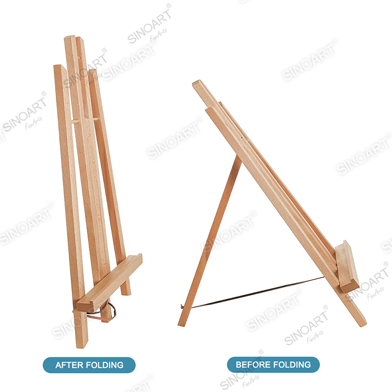 30Hcm Beech Wood Tabletop Easel H-Frame Display Portable Wooden Easel