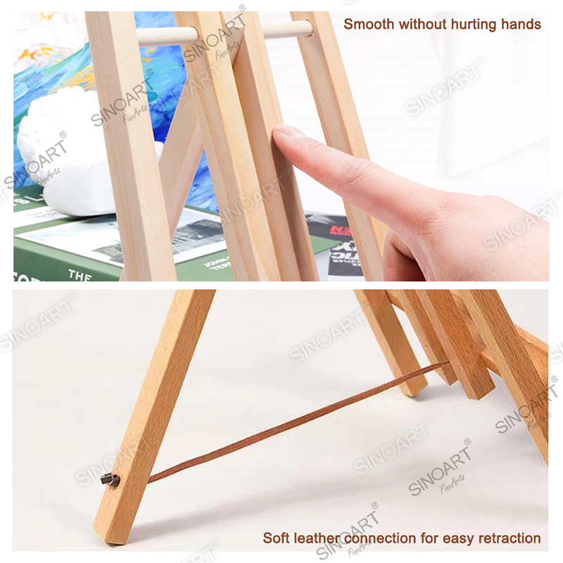 30Hcm Beech Wood Tabletop Easel H-Frame Display Portable Wooden Easel