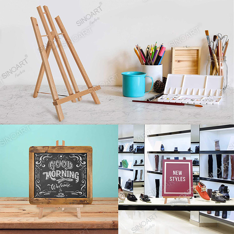 30Hcm Beech Wood Tabletop Easel H-Frame Display Portable Wooden Easel