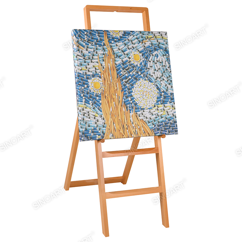 Artist Painting Ladder Beech Wood Display Wooden Easel