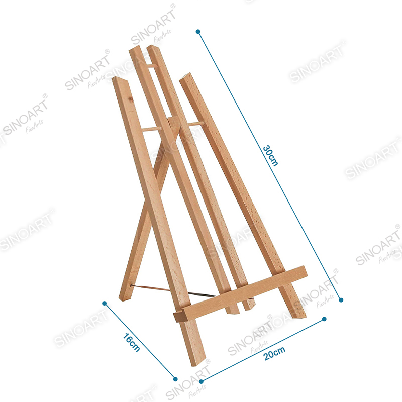 50Hcm Beech Wood Tabletop Easel H-Frame Display Portable Wooden Easel