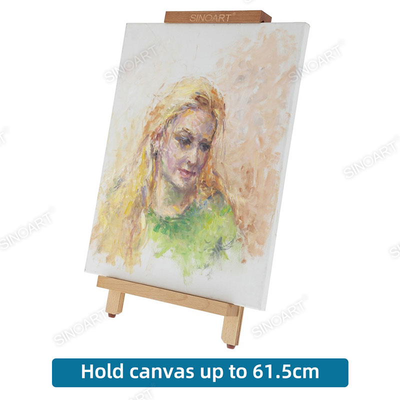 26x22.5x55.5cm Beech Wood Tabletop Easel Desk Adjustable Display Portable Wooden Easel