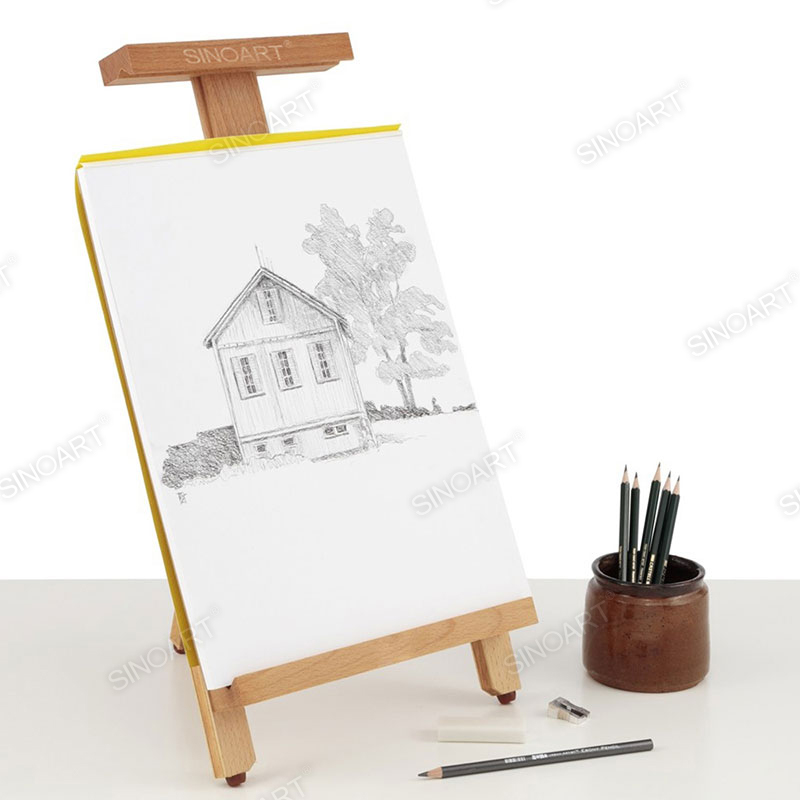 26x22.5x55.5cm Beech Wood Tabletop Easel Desk Adjustable Display Portable Wooden Easel