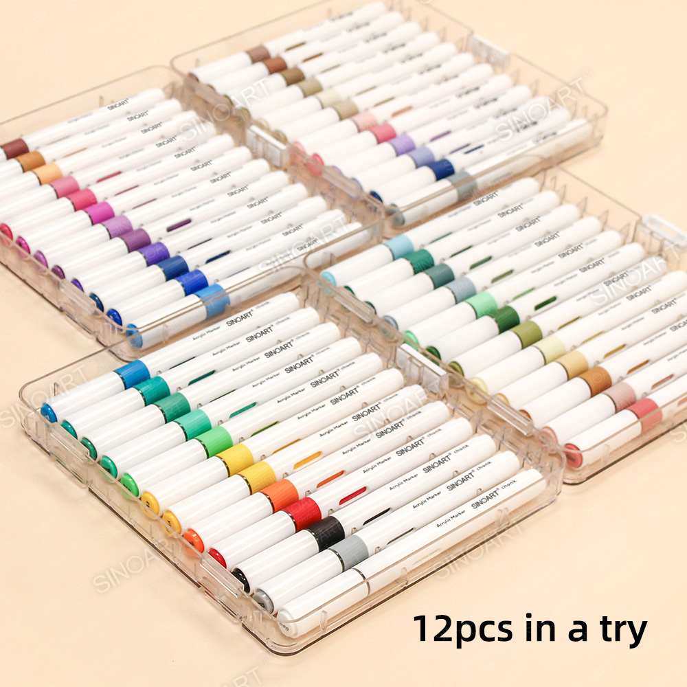 Acrylic Paint Marker Set For Drawing With Acrylic Markers(Non-pump Style)