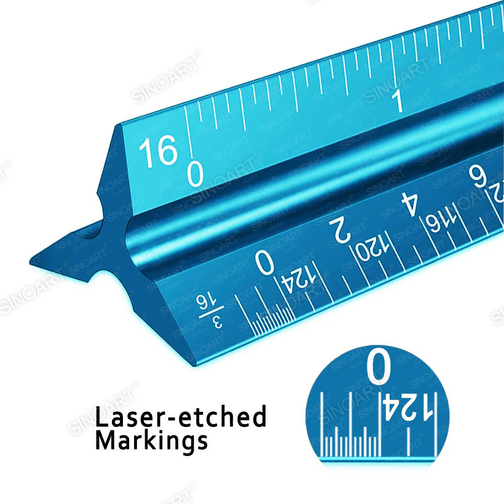 Trigonometric Architect's Scale: Precision Scale Ruler in Inches And Metric