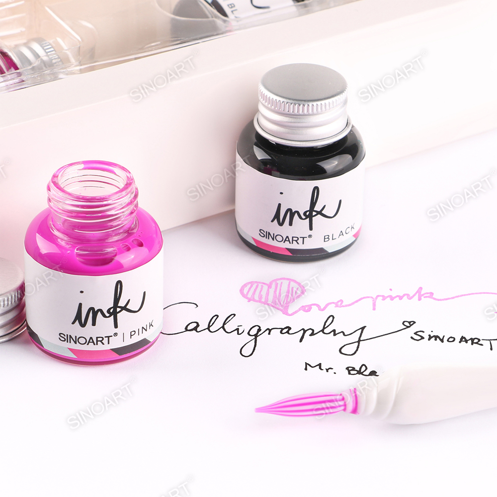 15ml Pigment Calligraphy Ink Metallic waterproof Glass Dip Pen Color Ink