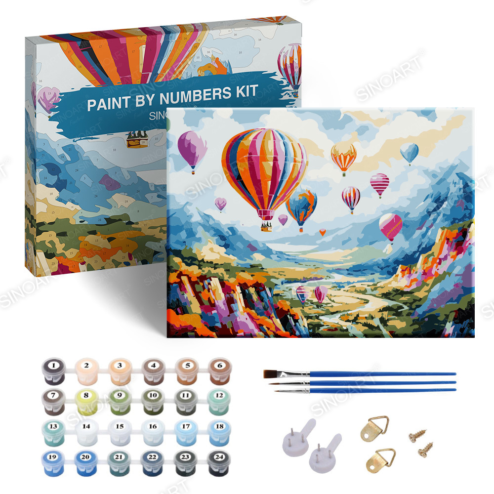 Paint By Numbers Custom Canvas Set For Adults