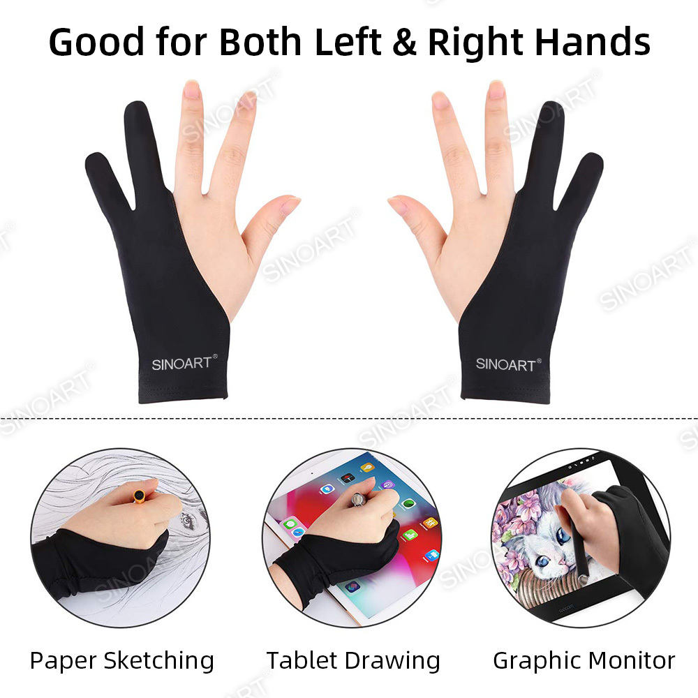 Drawing Glove - 2 Finger Glove for Artists, Perfect for Sketching and Digital Drawing